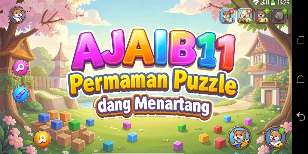 Gameplay AJAIB11 menampilkan tantangan menyenangkan di dunia puzzle.