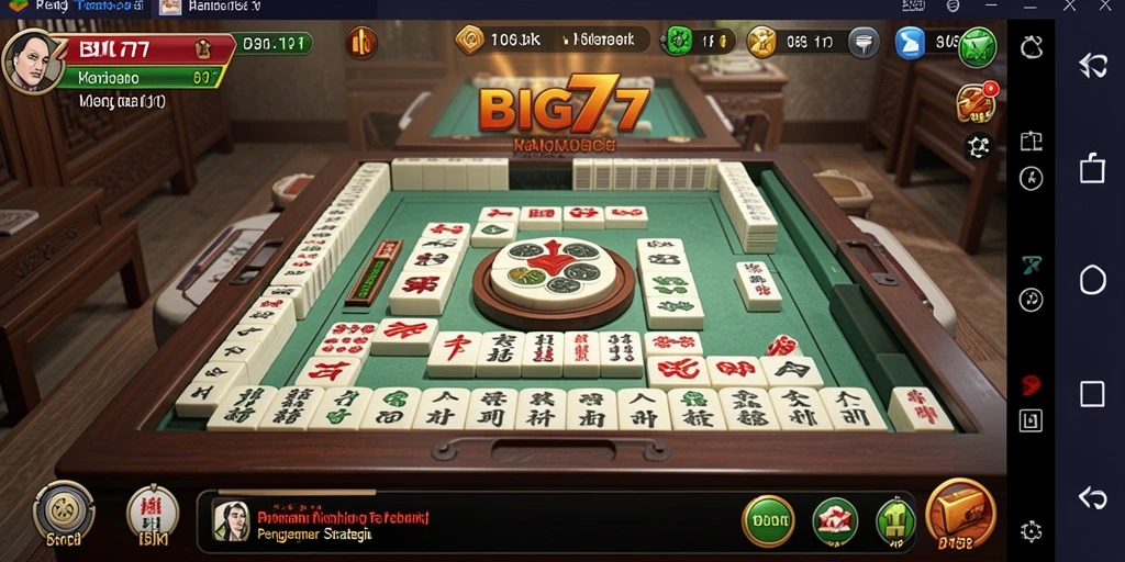 Tampilan menarik gameplay Mahjong di BIG77 dengan level penuh tantangan.