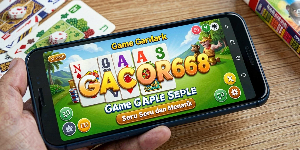 Screenshot utama GACOR668 menampilkan gameplay seru permainan Gaple.