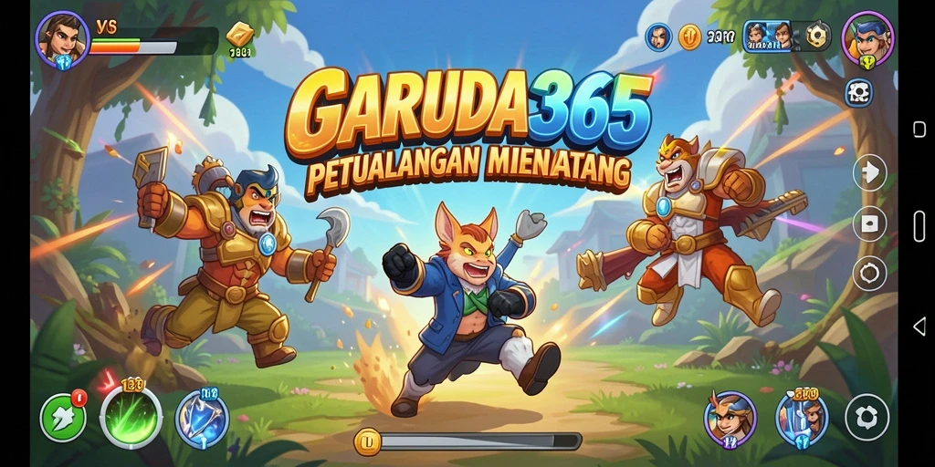 Tampilan gameplay seru GARUDA365 dengan aksi cepat dan tantangan menyenangkan.