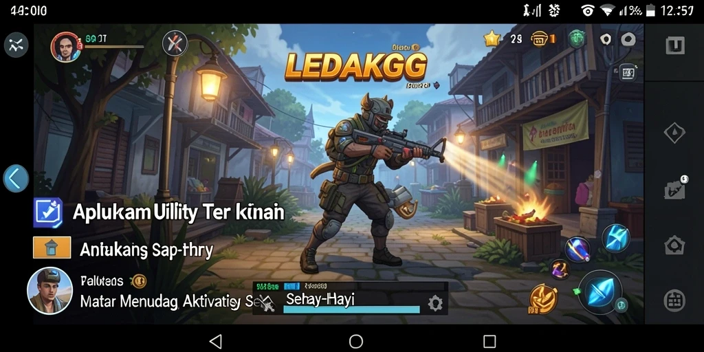 Tampilan antarmuka utama LEDAKGG dengan fitur-fitur Utility.