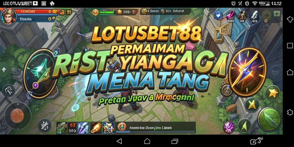 Tangkapan layar LOTUSBET88 menampilkan aksi strategi mendebarkan.