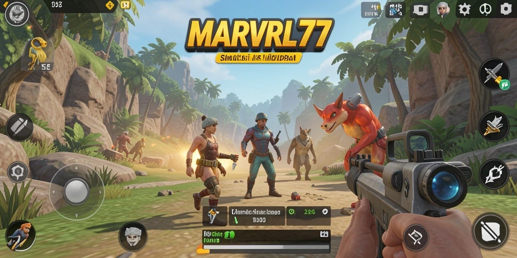 Tampilan gameplay MARVRL77 yang interaktif dan menarik.