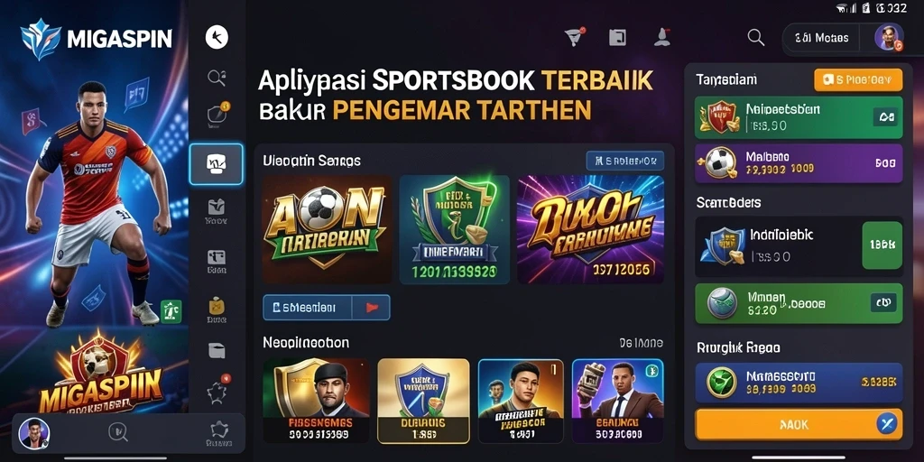 Tampilan antarmuka pengguna MIGASPIN yang menarik dan mudah digunakan.