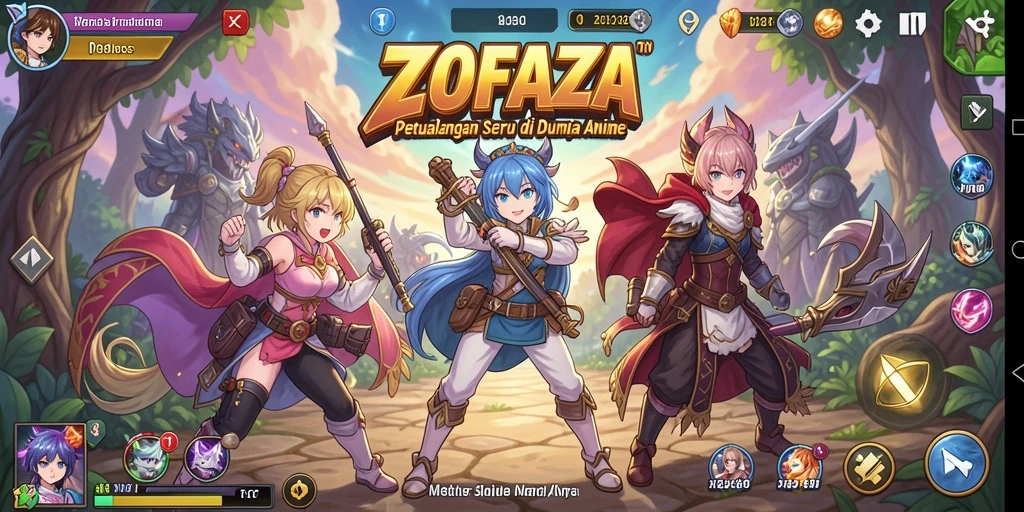 Tampilan gameplay seru dari ZOFAZA yang penuh aksi.